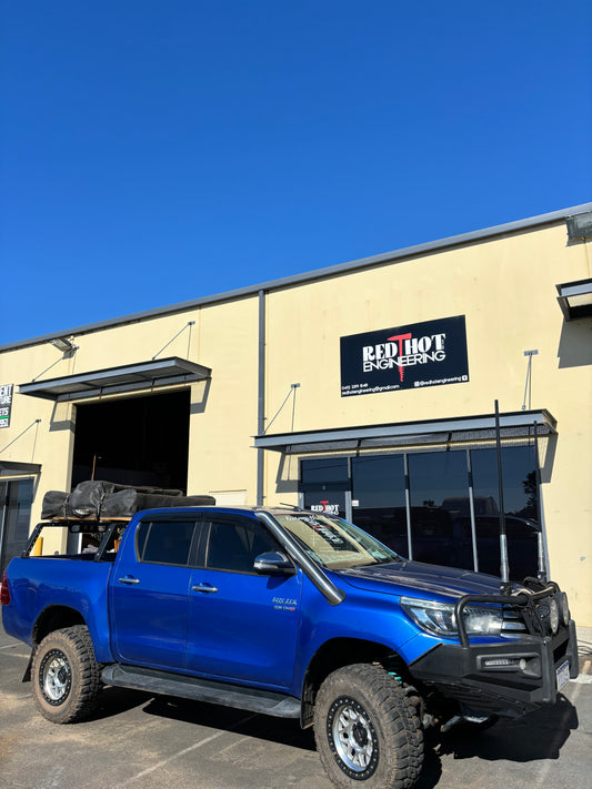 N80 Hilux short entry 4 inch stainless snorkel