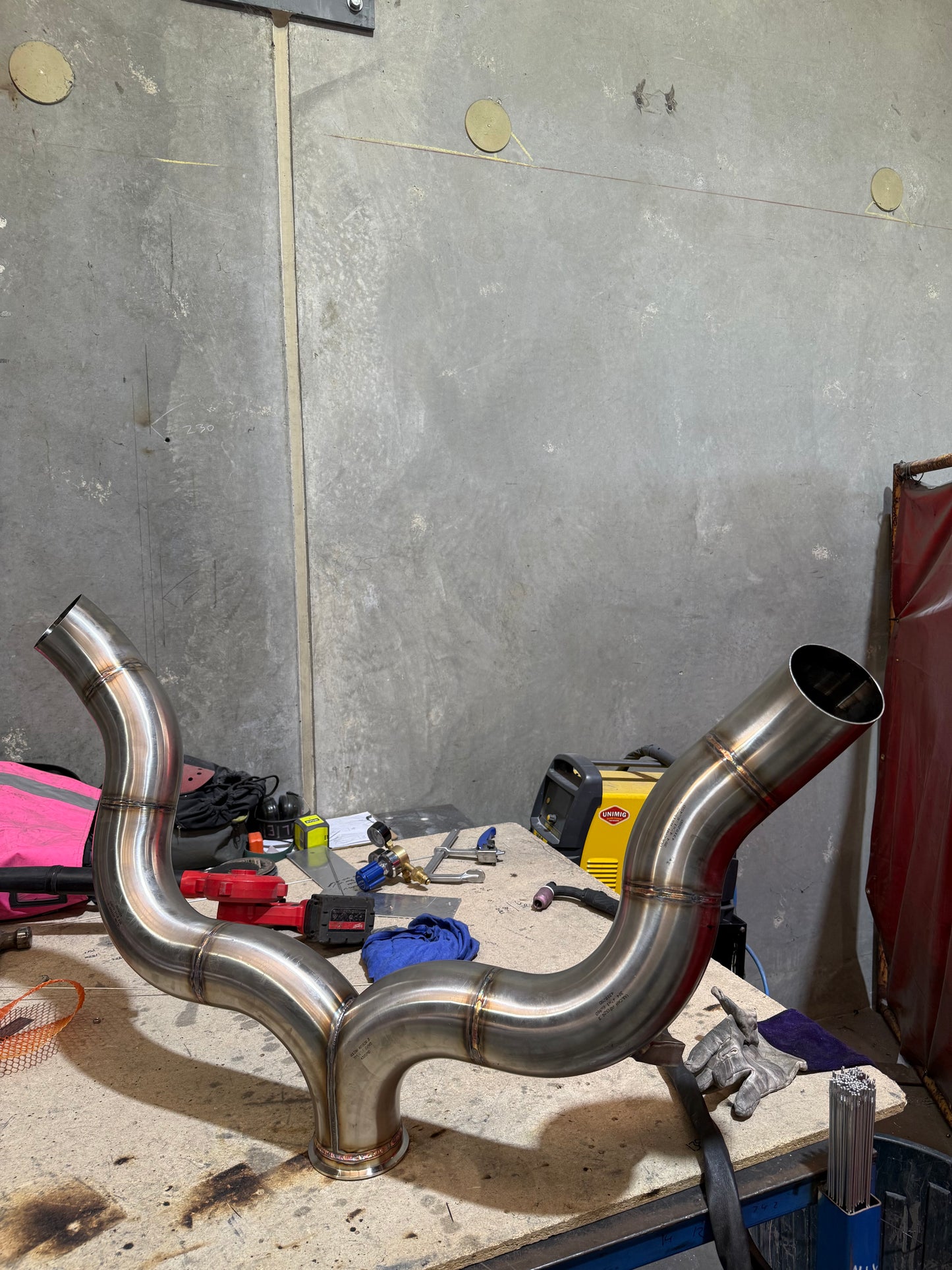 N70 hilux twin 4 inch exhaust