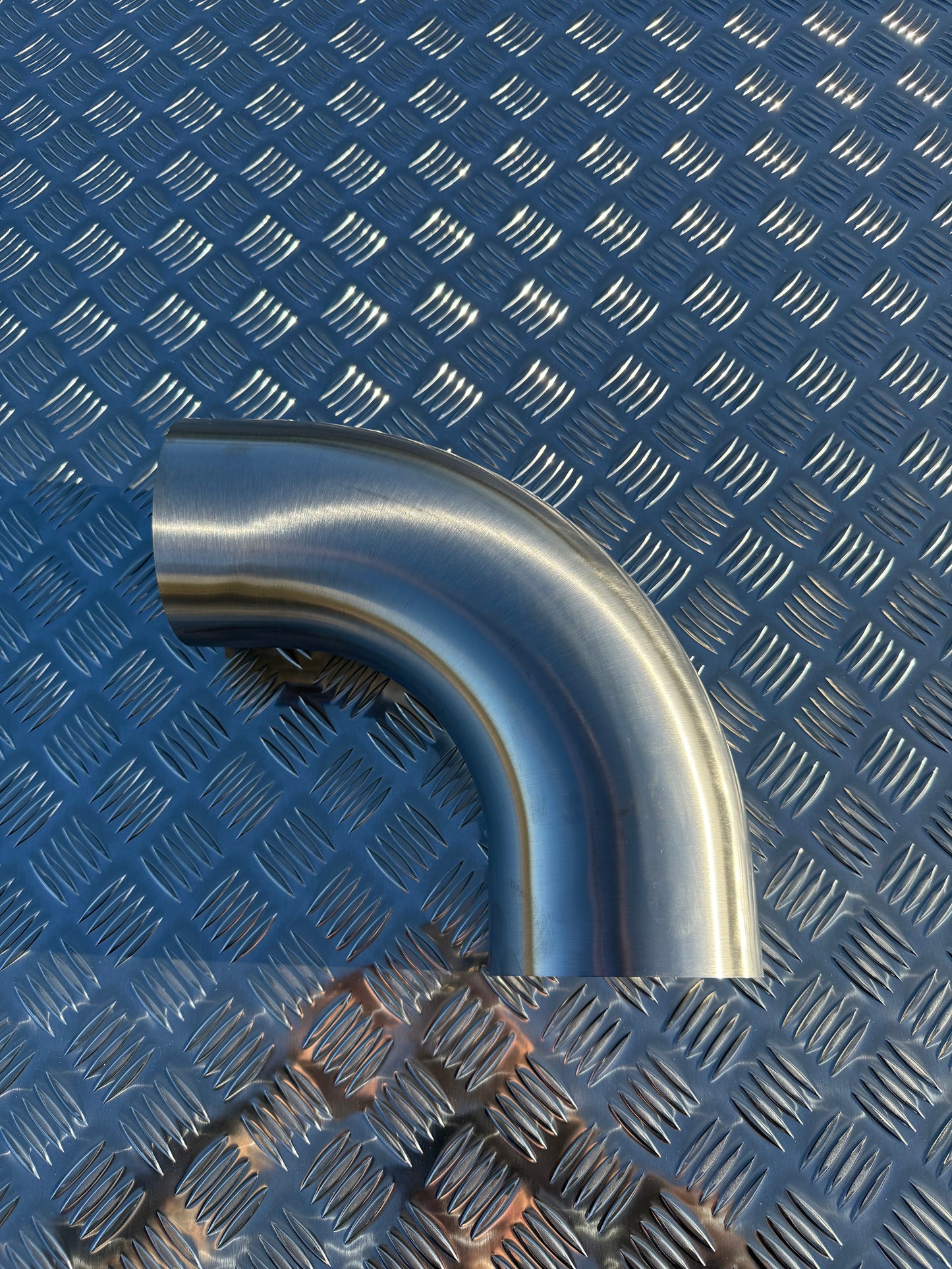 5 inch stainless steel 90 degree bend